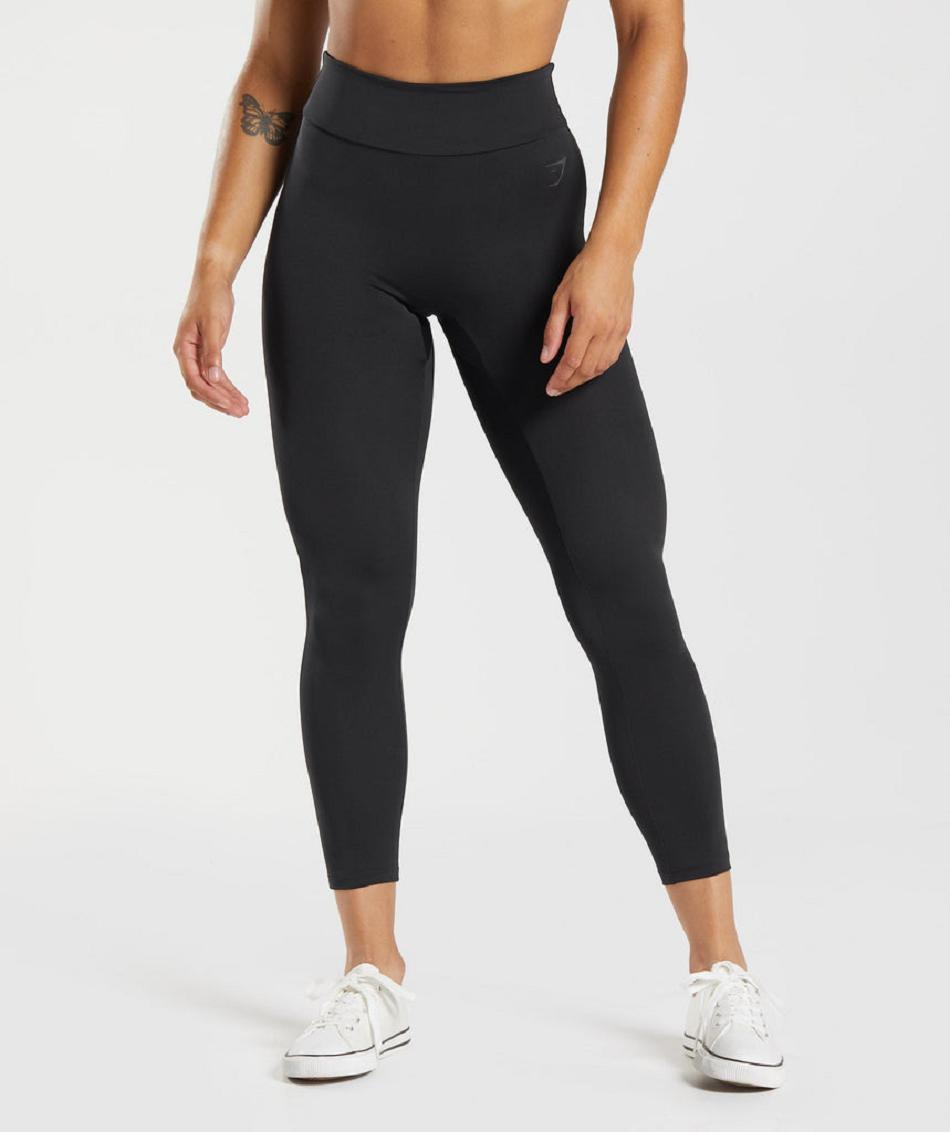 Leggins Gymshark Gs Power Original Mujer Negras | CO 2838DFM